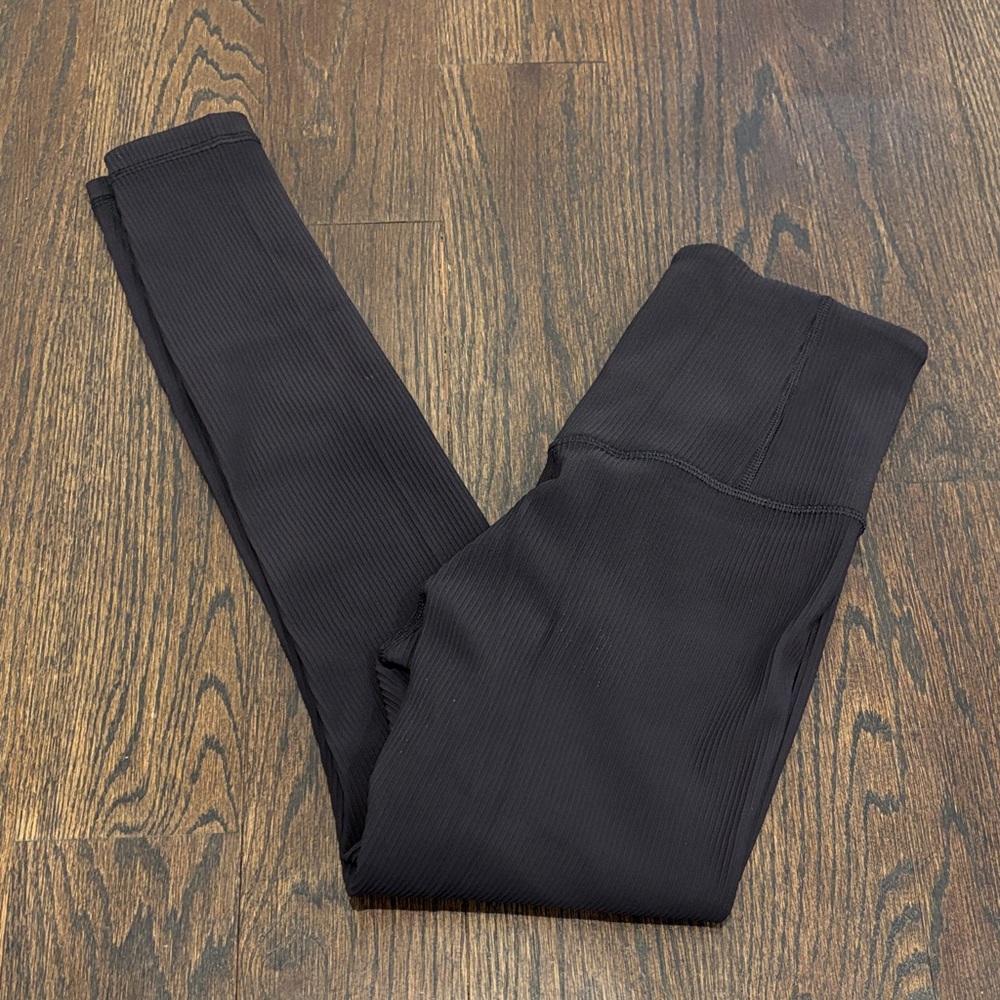 Athleta Women’s Black Ribbed Leggings Size XS